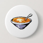 Tomatensuppe mit Löffel Button (Vorderseite)