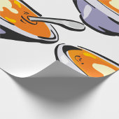 Tomatensuppe mit Löffel Geschenkpapier