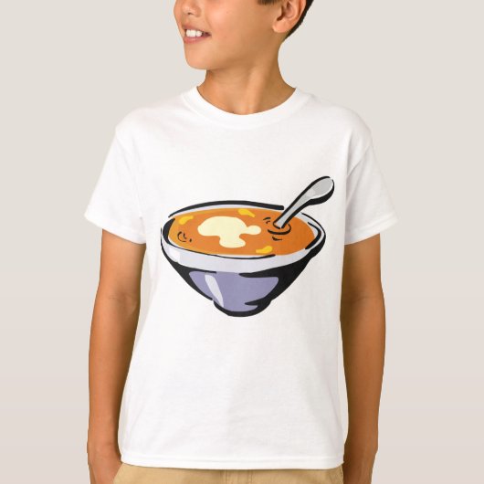 Tomatensuppe mit Löffel T-Shirt (Vorderseite)