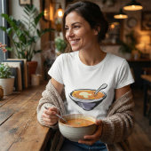 Tomatensuppe mit Löffel T-Shirt