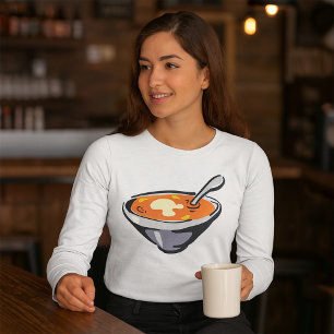 Tomatensuppe mit Löffel T-Shirt