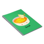 Tomatensuppe und gegrilltes Käsesandwich Notizblock (Rechte Seite)