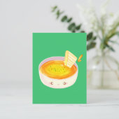 Tomatensuppe und gegrilltes Käsesandwich Postkarte (Stehend Vorderseite)