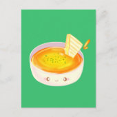 Tomatensuppe und gegrilltes Käsesandwich Postkarte (Vorderseite)