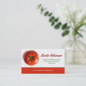 TomatenVisitenkarte Visitenkarte (Stehend Vorderseite)