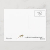 Tomatenwurm/Raupe Postkarte (Rückseite)