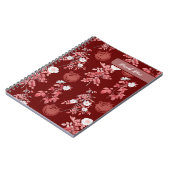 Tomato Ästhetische Vintage Muster Notizblock (Linke Seite)