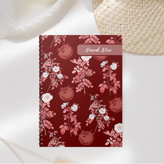 Tomato Ästhetische Vintage Muster Notizblock