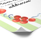 Tomato Baby Dusche beschäftigt Mutter Poster (Ecke)