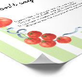 Tomato Baby Dusche Sag nicht Baby Poster (Ecke)