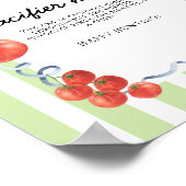 Tomato Baby Dusche Schnuller Jagd Poster (Ecke)