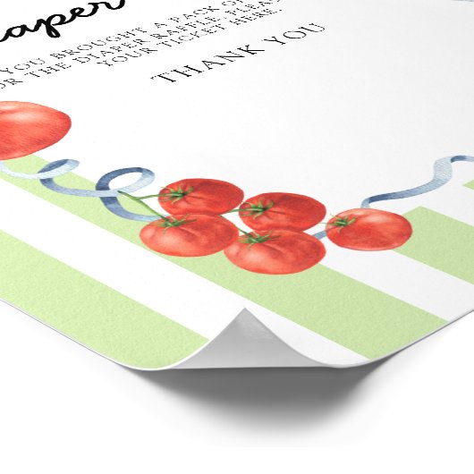 Tomato Baby Dusche Windel Gewinnspiel Poster (Ecke)