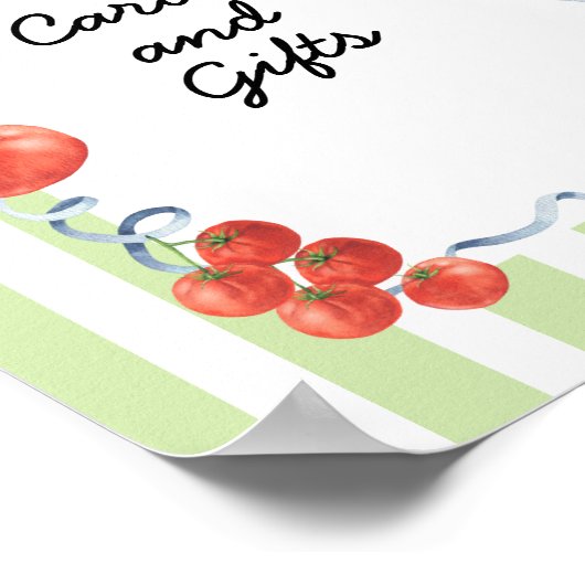 Tomato Baby Duschkarten & Geschenke Poster (Ecke)