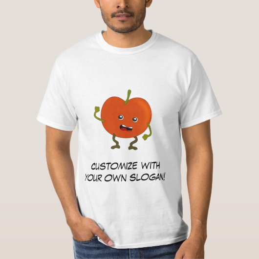 Tomato: Bad Fruit Gang mit anpassbarem Text T-Shirt (Vorderseite)