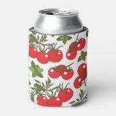 Tomato Basil Seamless Kitchen Muster Dosenkühler (Kanne Vorderseite)