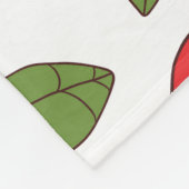 Tomato Basil Seamless Kitchen Muster Fleecedecke (Ecke)