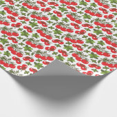 Tomato Basil Seamless Kitchen Muster Geschenkpapier (Ecke)