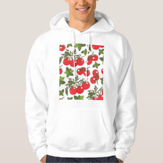 Tomato Basil Seamless Kitchen Muster Hoodie
