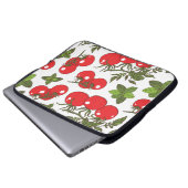 Tomato Basil Seamless Kitchen Muster Laptopschutzhülle (Vorne Knopf)