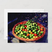 Tomato Basket Postkarte (Vorne/Hinten)
