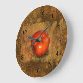 Tomato Botanical Große Wanduhr (Winkel)