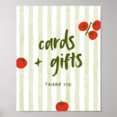 Tomato Brautparty Karten und Geschenke Poster (Vorne)