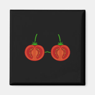 Tomato Brust Kostüm Niedlich leicht Gemüse Hallowe Magnet