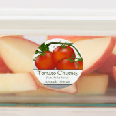 Tomato Chutney Canning Circle Etiketten (Befestigt)