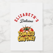 Tomato Chutney Lebensmitteletikett (Einzelnes Label)
