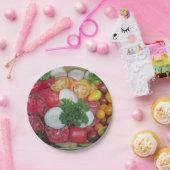 Tomato Cucumber Paper Plate Pappteller (Party)