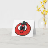 Tomato Face Note Cards Karte (Gelbe Blume)