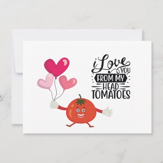 Tomato Flat Holiday Card Feiertagskarte (Vorderseite)