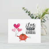 Tomato Flat Holiday Card Feiertagskarte (Stehend Vorderseite)