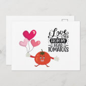 Tomato Flat Holiday Card Feiertagskarte (Vorne/Hinten)