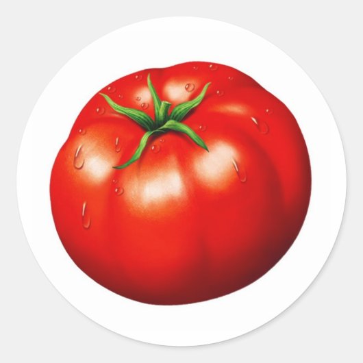 Tomato Garden Label Runder Aufkleber (Vorderseite)
