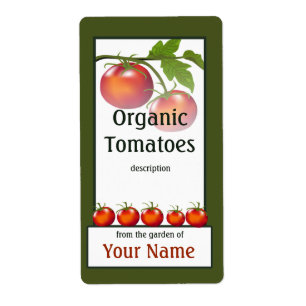 Tomato Gardener Label