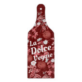 Tomato Girl Ästhetik Vintag La Dolce Veggie Schneidebrett (Vorderseite)