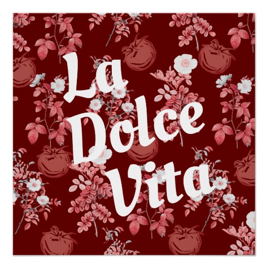 Tomato Girl Ästhetik Vintages Gemüse Poster (Vorderseite)