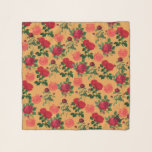 Tomato Girl Ästhetische Vintage Gold Rose Monogram Schal<br><div class="desc">Wenn Sie Ihr bestes Tomato Girl-Leben leben,  dann sind diese Vintagen Pflanzenprint-Monogramm-Schals perfekt für Ihren gemütlichen Lebensstil! Mit einer schicken Rose und Tomatenmuster sind diese gemütlichen niedlichen und schicken Accessoires.</div>