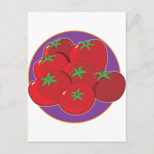 Tomato Graphic Postkarte (Vorderseite)