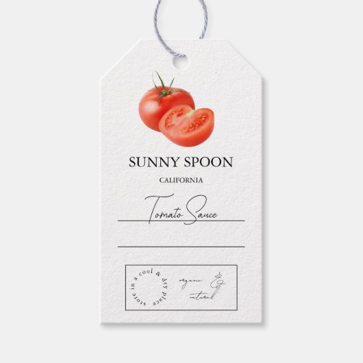 Tomato Hang Tag Geschenkanhänger (Vorderseite)