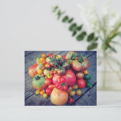 Tomato Harvest Postkarte (Stehend Vorderseite)