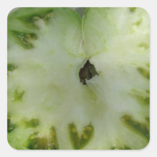 Tomato Hearts Quadratischer Aufkleber