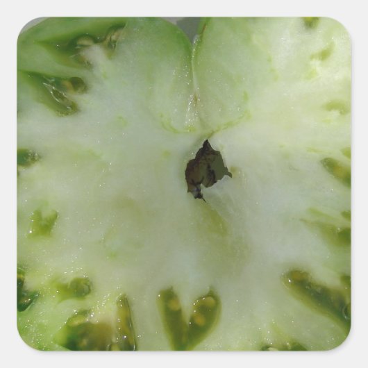 Tomato Hearts Quadratischer Aufkleber (Vorderseite)
