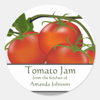 Tomato Jam Runder Aufkleber