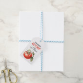 Tomato Ketchup Custom Label Aquarell Tomate Geschenkanhänger (Mit Garn)