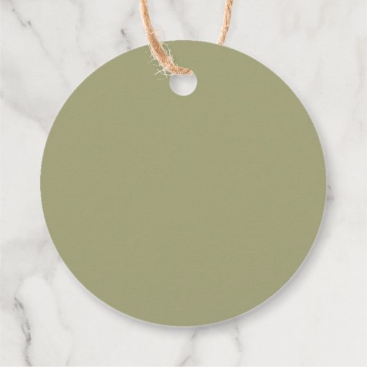 Tomato-Ketchup-Etikett mit Aquarellblättern Geschenkanhänger (Rückseite)