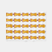 Tomato Ketchup Fleecedecke (Vorderseite (Horizontal))