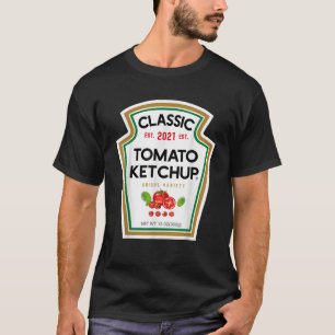 Tomato Ketchup Kostüm Matching Halloween Paare T-Shirt