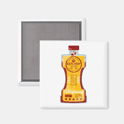 Tomato Ketchup Magnet (Vorderseite/Rückseite)
